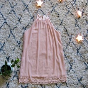 Monteau ™ Blush Pink Halter Dress